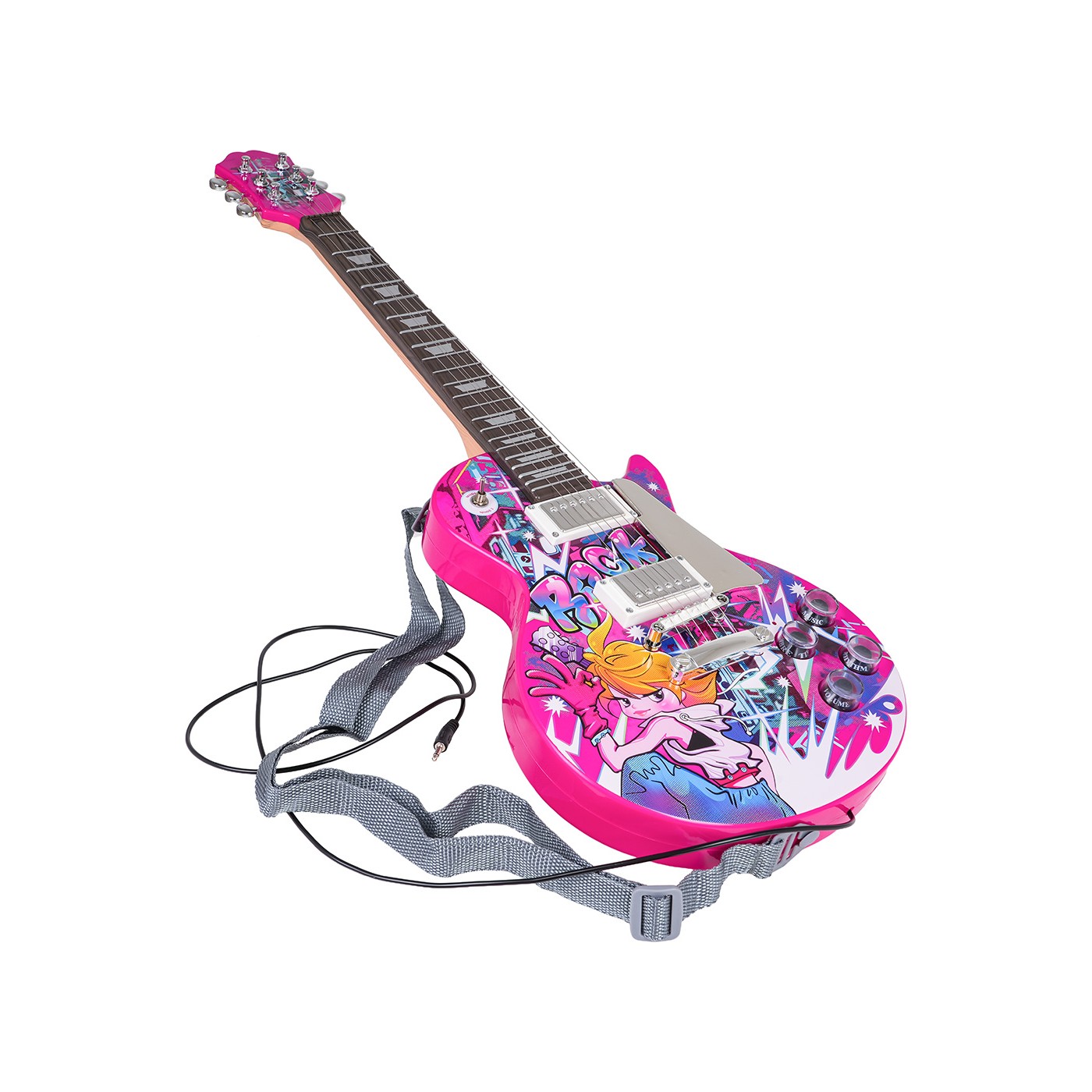Guitar + Amplifier Set Pink
