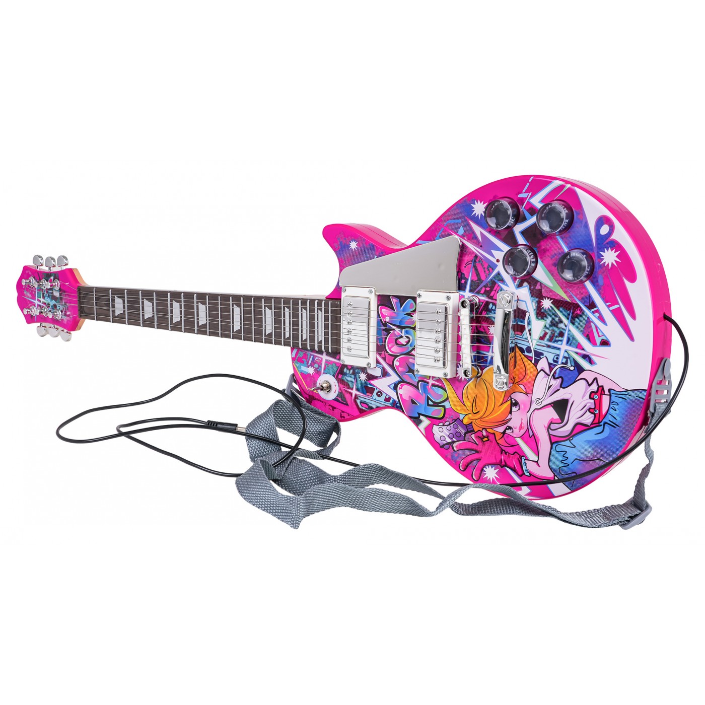 Guitar + Amplifier Set Pink