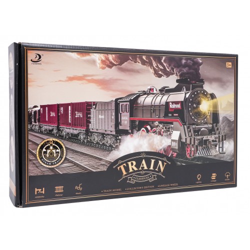 Retro Train with Lights, Sounds and Smoke Function 207cm