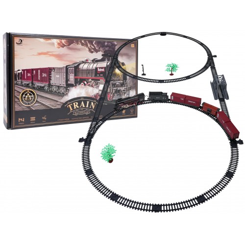 Retro Train with Lights, Sounds and Smoke Function 207cm