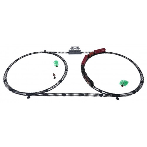 Retro Train with Lights, Sounds and Smoke Function 207cm