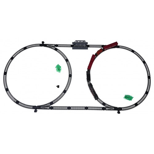 Retro Train with Lights, Sounds and Smoke Function 207cm