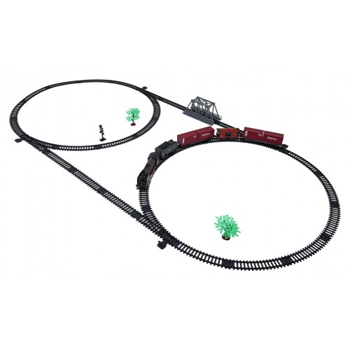 Retro Train with Lights, Sounds and Smoke Function 207cm