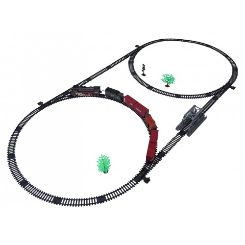 Retro Train with Lights, Sounds and Smoke Function 207cm