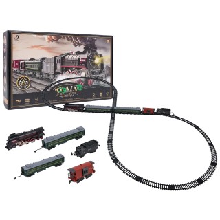 Retro Train with Lights, Sounds and Smoke Function 216cm
