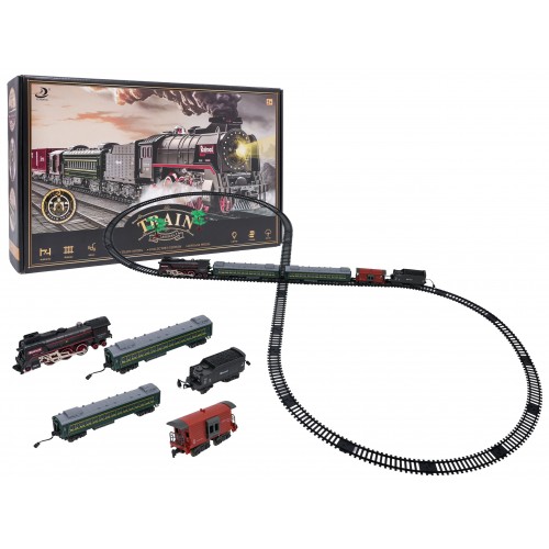 Retro Train with Lights, Sounds and Smoke Function 216cm