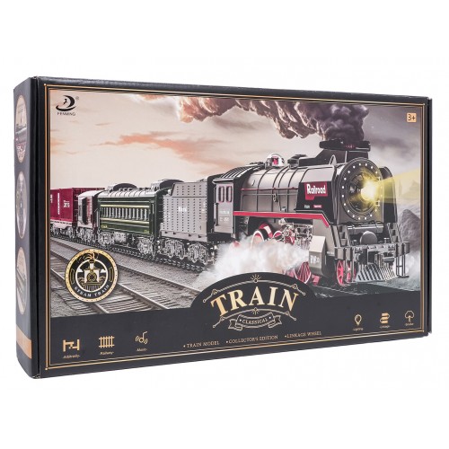 Retro Train with Lights, Sounds and Smoke Function 216cm