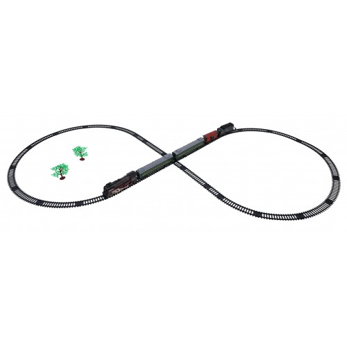 Retro Train with Lights, Sounds and Smoke Function 216cm