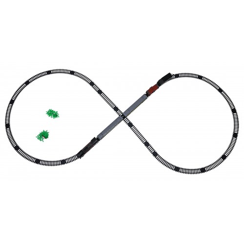 Retro Train with Lights, Sounds and Smoke Function 216cm