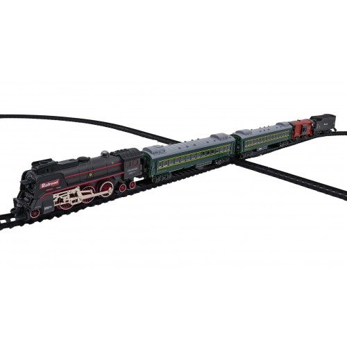 Retro Train with Lights, Sounds and Smoke Function 216cm