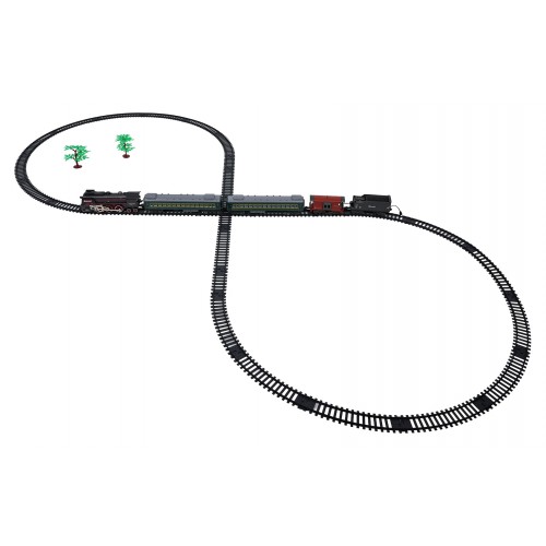 Retro Train with Lights, Sounds and Smoke Function 216cm