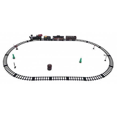 Transport Retro Train with Light, Sound and Smoke Function 172cm