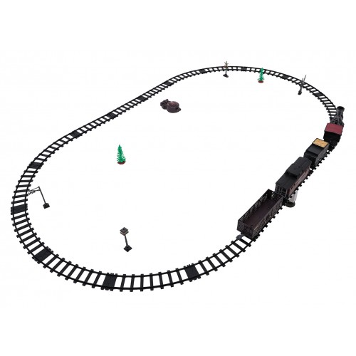 Transport Retro Train with Light, Sound and Smoke Function 172cm