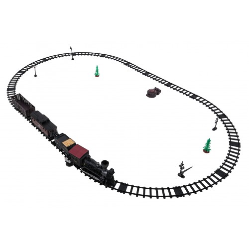 Transport Retro Train with Light, Sound and Smoke Function 172cm