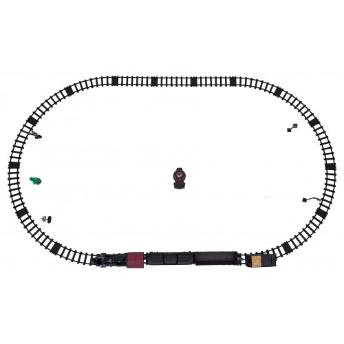 Transport Retro Train with Light, Sound and Smoke Function 172cm