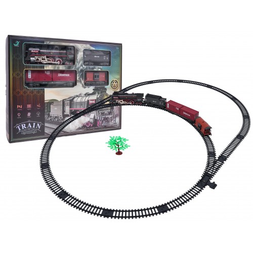Retro Train with Lights, Sounds and Smoke Function 138cm
