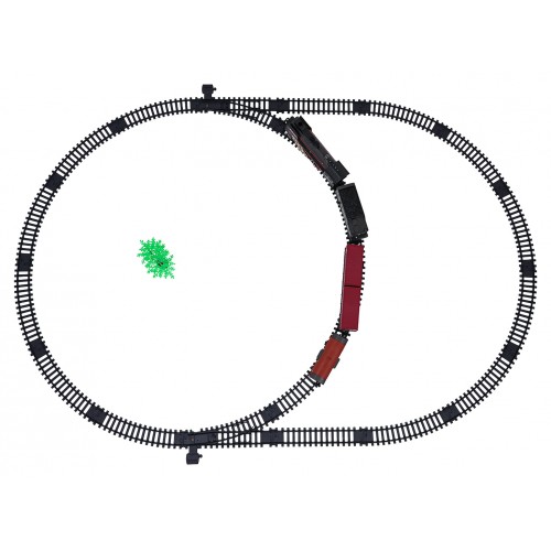 Retro Train with Lights, Sounds and Smoke Function 138cm