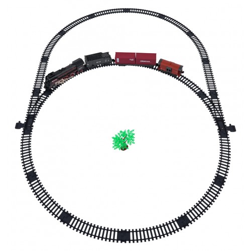 Retro Train with Lights, Sounds and Smoke Function 138cm