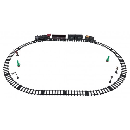 Retro Train with Lights, Sounds and Smoke Function 172cm