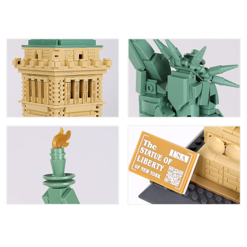 Building Blocks Set Series Buildings Statue of Liberty 1409pcs.