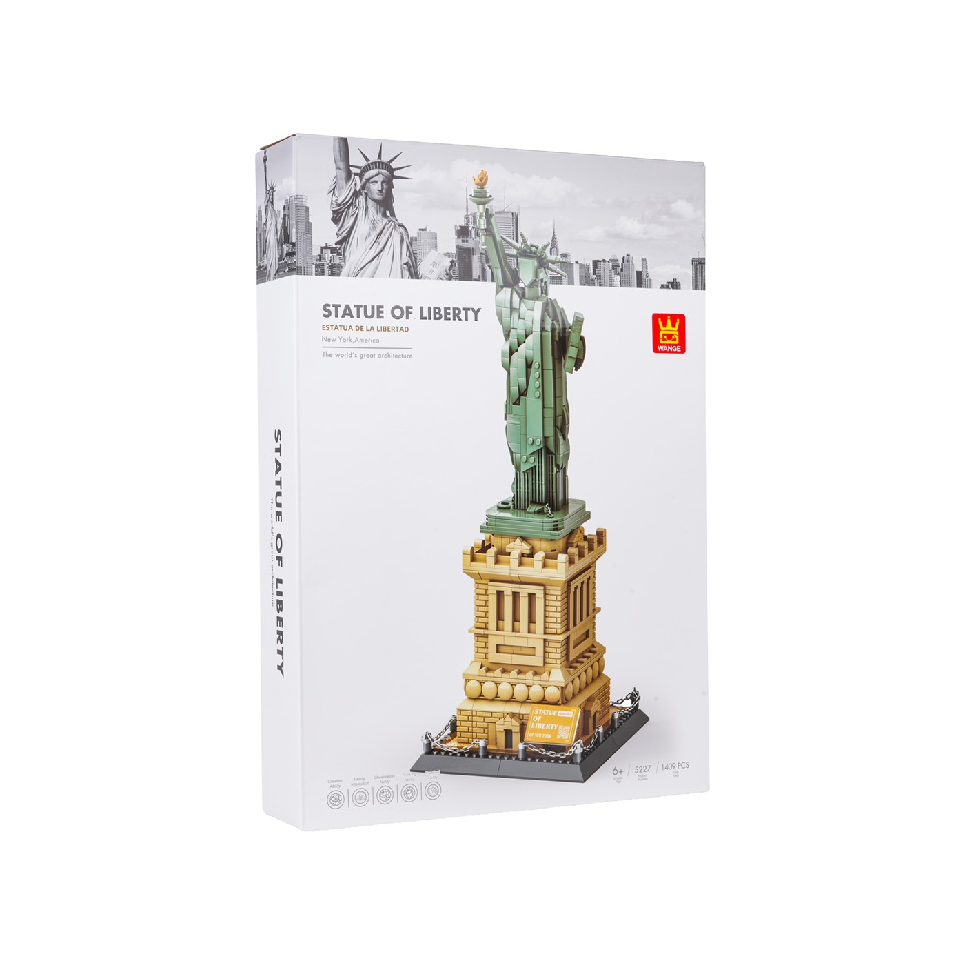 Building Blocks Set Series Buildings Statue of Liberty 1409pcs.