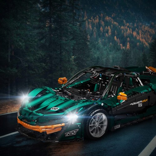 Sports Car Building Blocks Set Green 3268pcs.