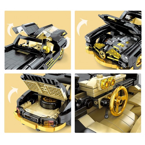 Retro Car Block Set 886 pieces.