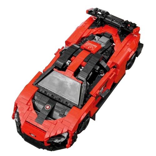 Sports Car Brick Set Orange 1372pcs.