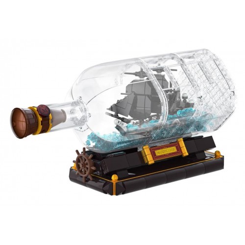 Pirate Ship in a Bottle Building Set 822 pcs.