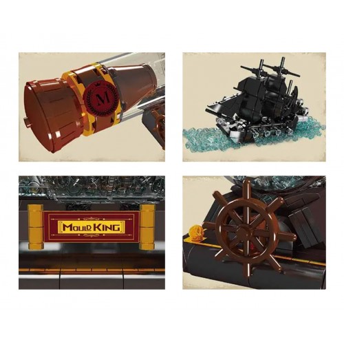 Pirate Ship in a Bottle Building Set 822 pcs.