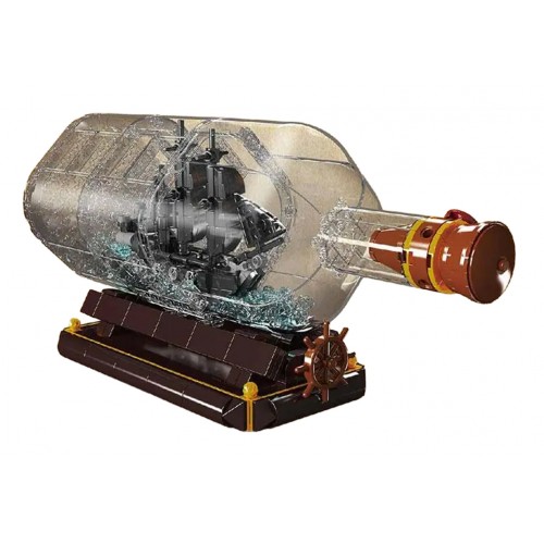 Pirate Ship in a Bottle Building Set 822 pcs.
