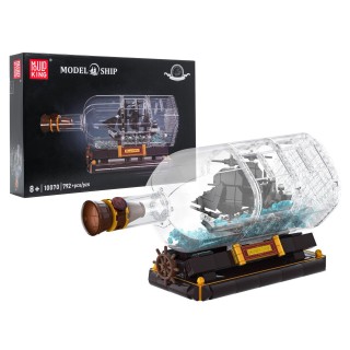 Pirate Ship in a Bottle Building Set 822 pcs.