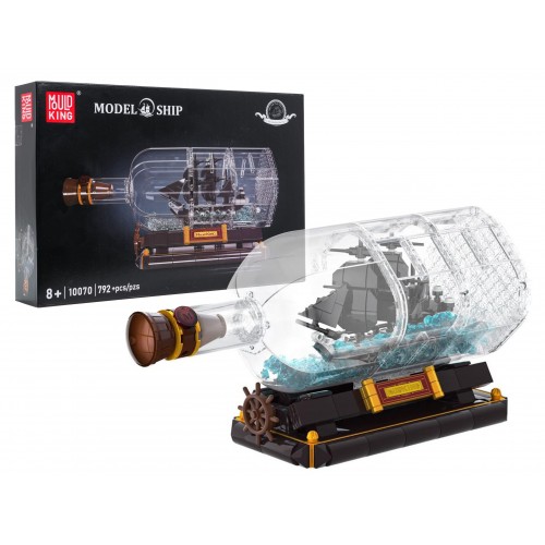Pirate Ship in a Bottle Building Set 822 pcs.