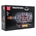 Red Pirate Ship in a Bottle Building Set 885 pcs.