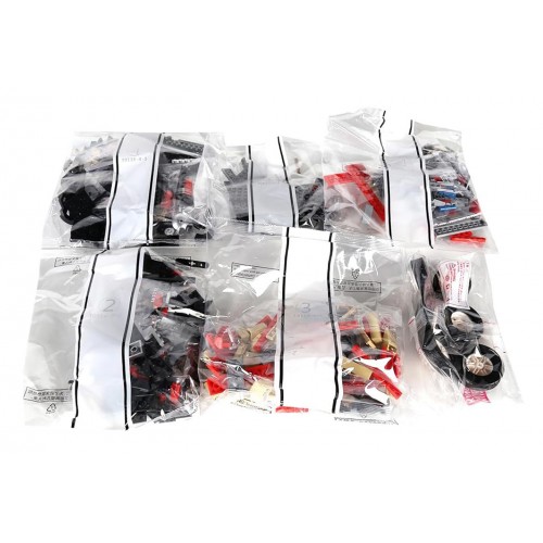 Retro Vehicle Red Building Blocks Set 1308pcs.