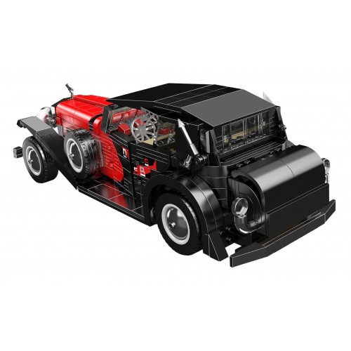 Retro Vehicle Red Building Blocks Set 1308pcs.