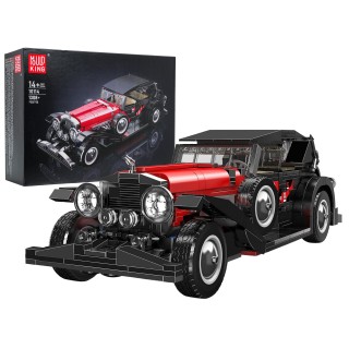 Retro Vehicle Red Building Blocks Set 1308pcs.