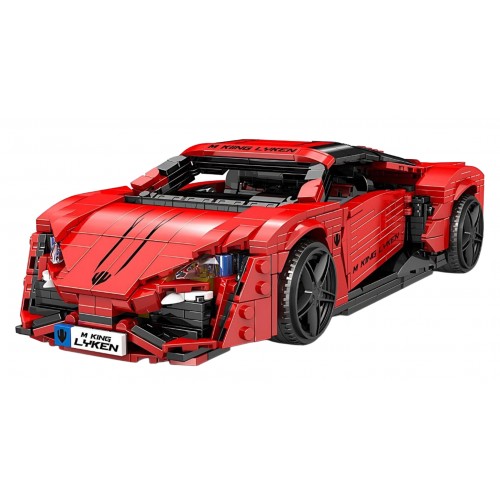 Sports Vehicle Brick Set Red 1311pcs.
