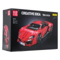 Sports Vehicle Brick Set Red 1311pcs.