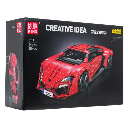 Sports Vehicle Brick Set Red 1311pcs.