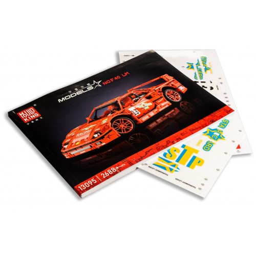 Sports Car Block Set 2688 pieces. Red