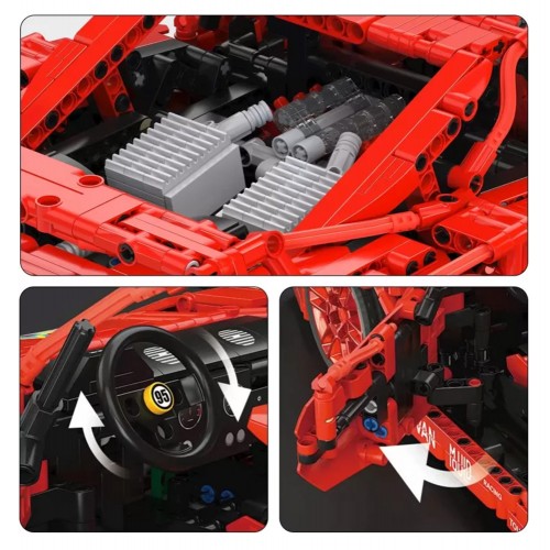 Sports Car Block Set 2688 pieces. Red