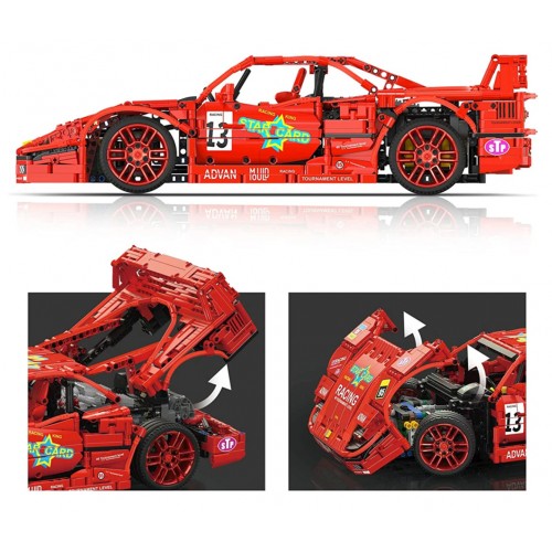 Sports Car Block Set 2688 pieces. Red