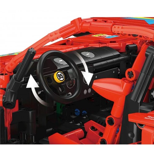 Sports Car Block Set 2688 pieces. Red
