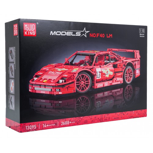 Sports Car Block Set 2688 pieces. Red