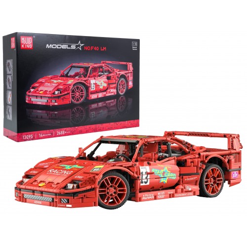 Sports Car Block Set 2688 pieces. Red