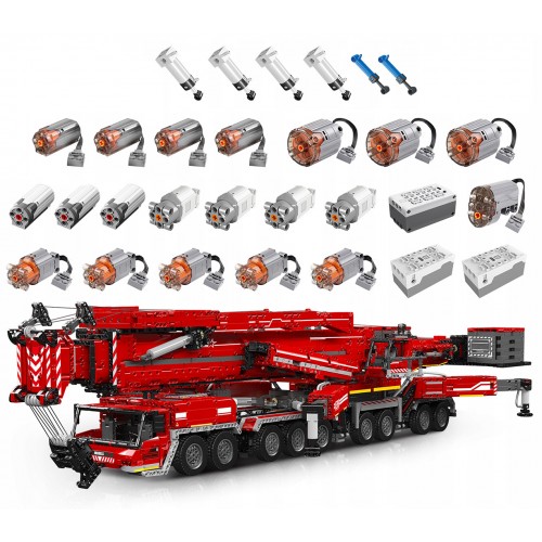 Vehicle Crane Building Blocks Set Red 8506pcs.