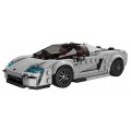 Sports Vehicle Brick Set Silver 388 pcs.