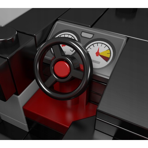 Sports Vehicle Brick Set Silver 388 pcs.