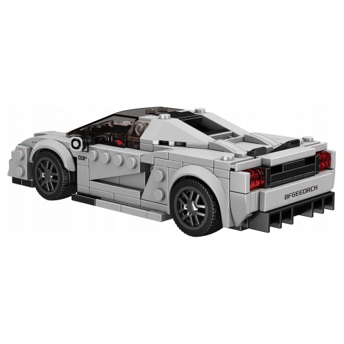 Sports Vehicle Brick Set Silver 388 pcs.
